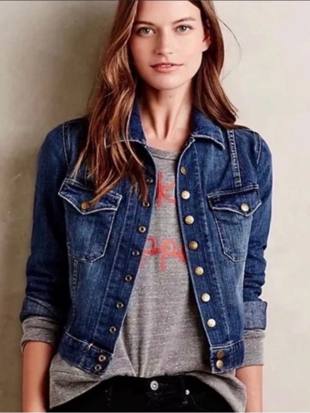 Current/Elliott "The Snap" Denim Jacket in Loved Wash - size 1 (small 4/6)